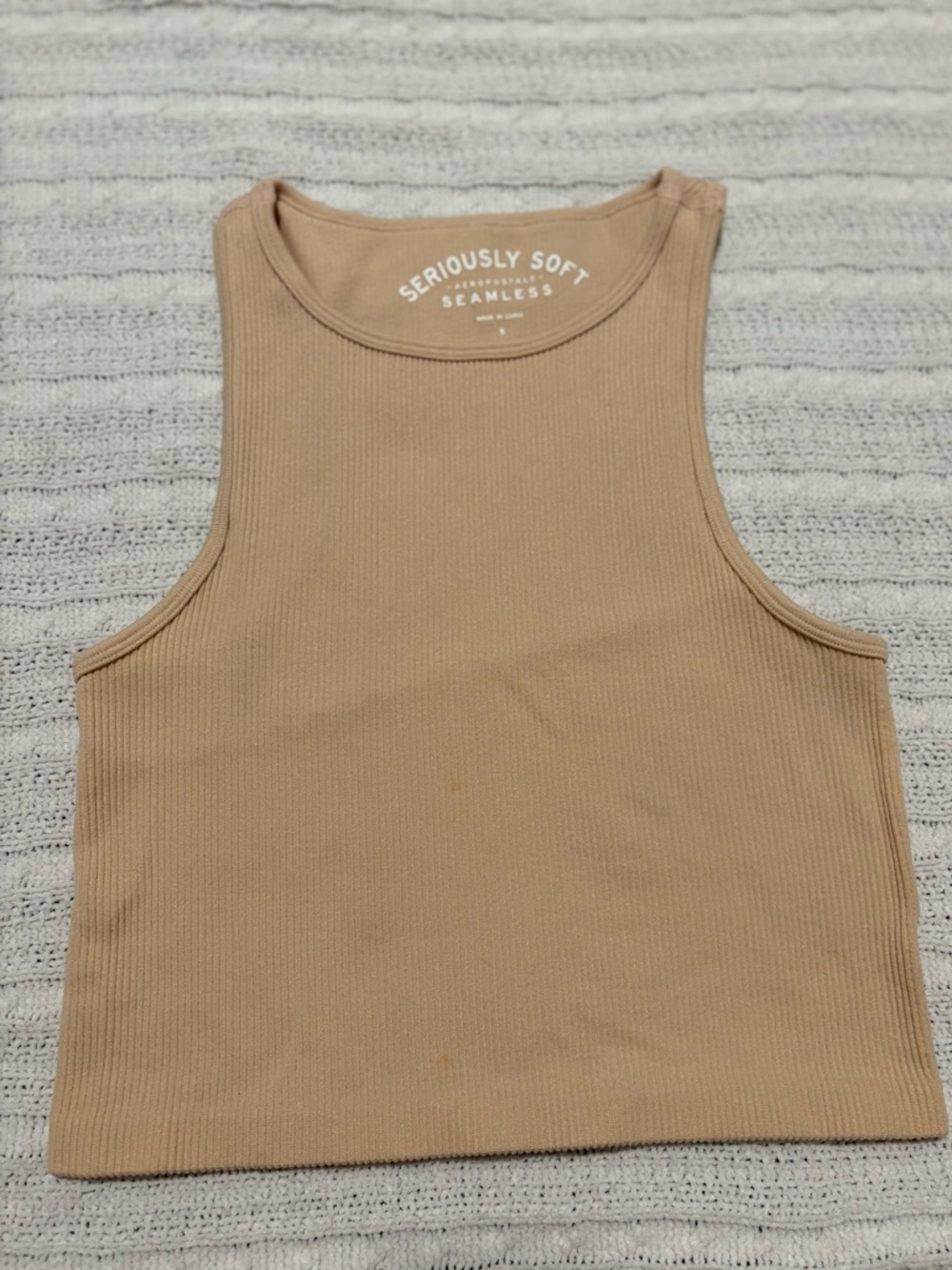 Cream Orangey Tank Top